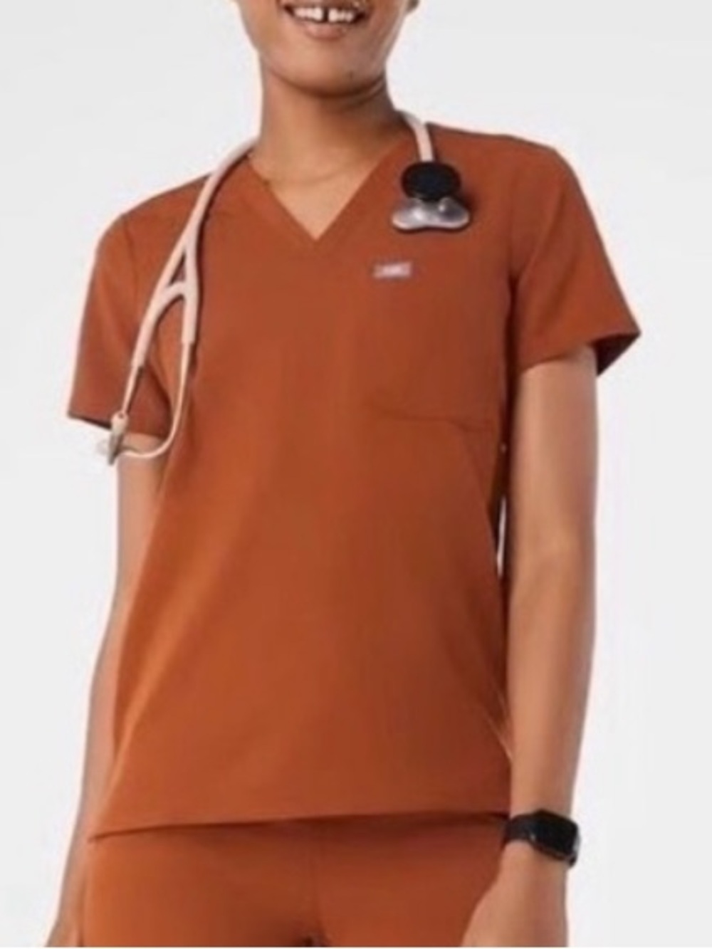 Figs Atlantic fall Catarina, one pocket V-neck scrub top extra small